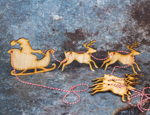 Santa’s Sleigh Wooden Bunting
