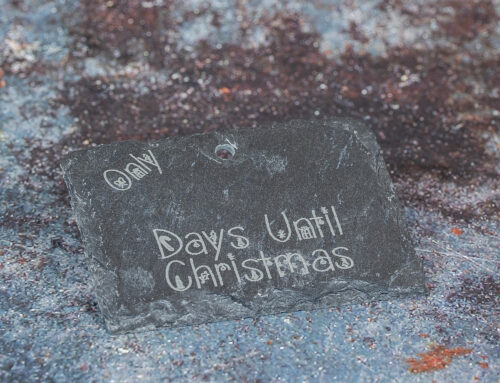 Christmas countdown slate